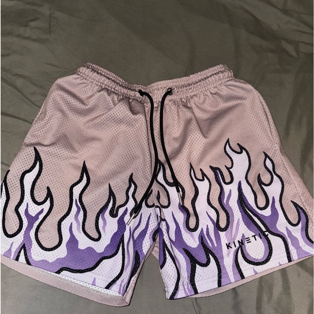 Kinetic purple flame shorts